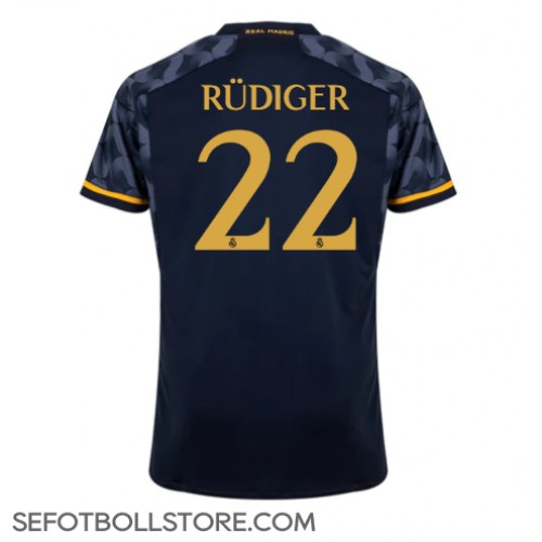 Real Madrid Antonio Rudiger #22 Replika Bortatröja 2023-24 Kortärmad